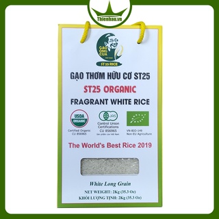 Gạo hữu cơ st25 ông cua hộp 2kg