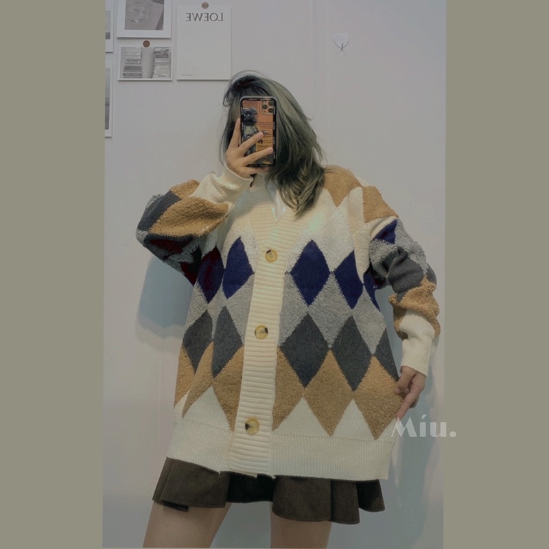 Áo Cardigan trám đáp lông siu dày dặn - video+ảnh thật