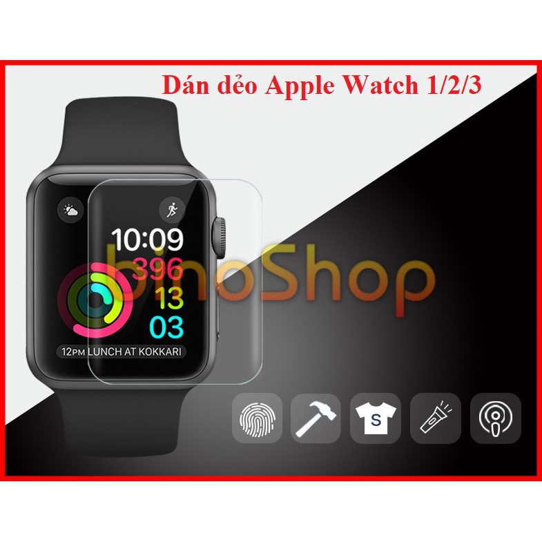 Dán dẻo Apple Watch 1/2/3/4 38mm - 42mm