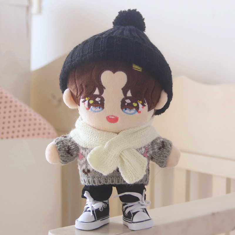 Giầy vải cột dây 5cm cho doll 20cm