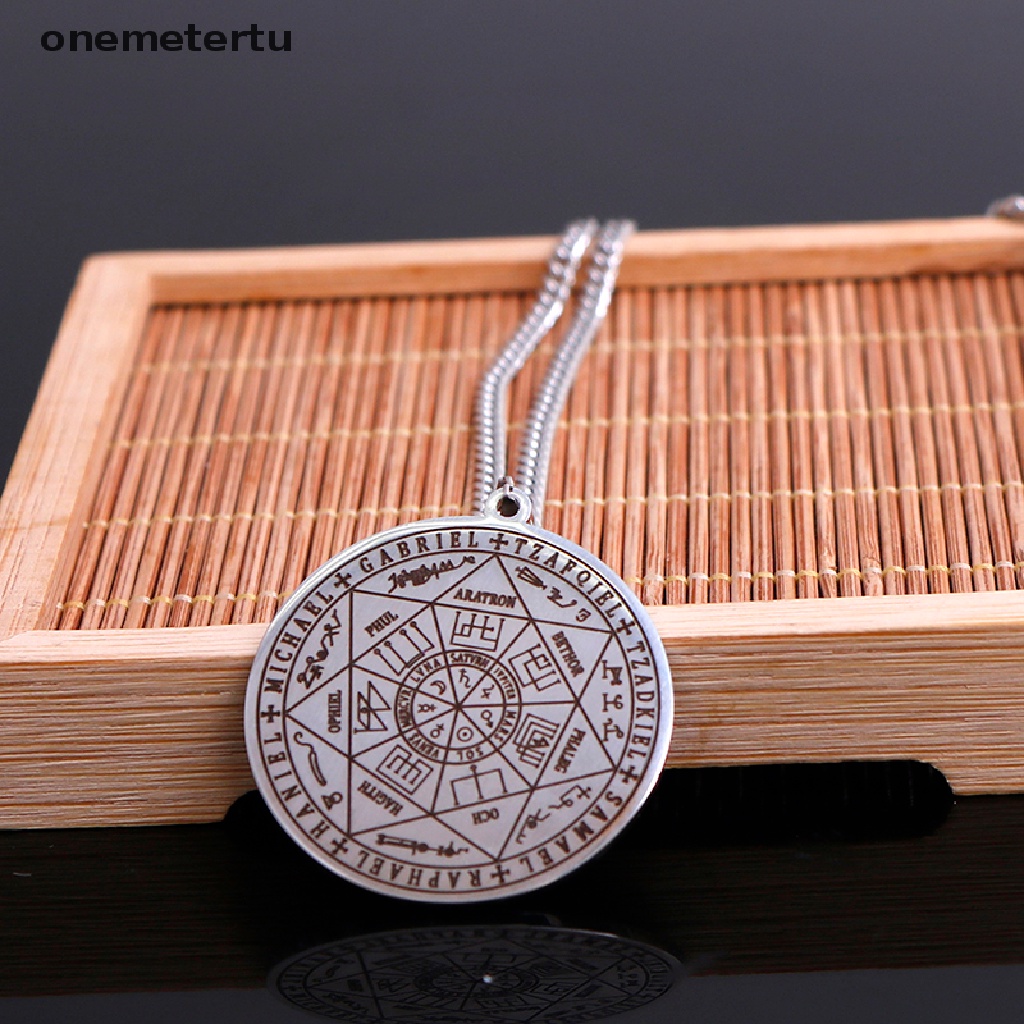 Dây Chuyền Mặt Khắc Chữ onemetertu Dawapara 7 Archangels Sigil