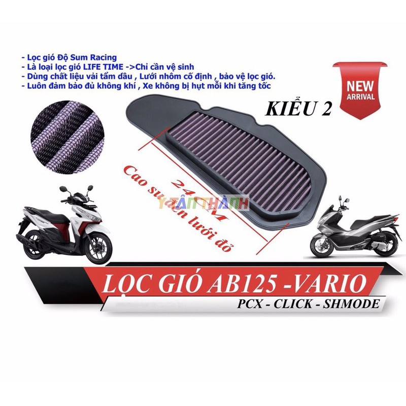 lọc gió độ vario BMC