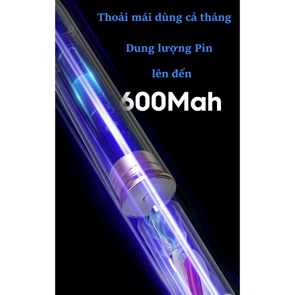 Bàn chải điện thông minh với đầu rửa mặt cao cấp Bàn chải đánh răng điện 5 chế độ chống nước IPX7-PHYOPUS PH-203