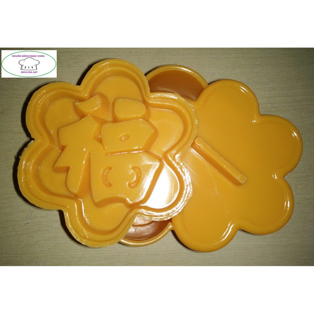 Khuôn nhấn xôi mai nhỏ 12cm chữ Phước, Thọ, Hỷ, Hoa hồng