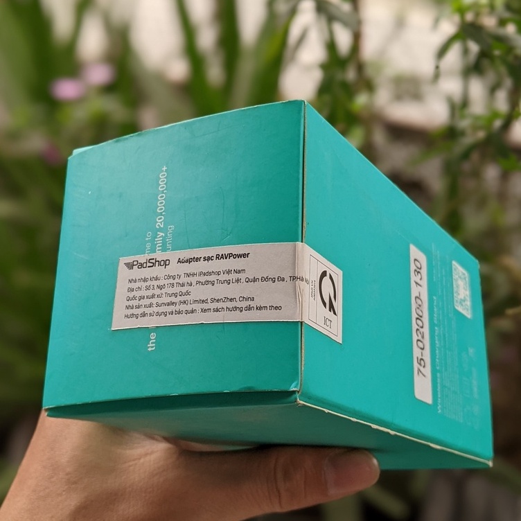 Đế Sạc Không Dây RAVPower RP-PC069 10 W Chuẩn Qi  - Hàng Chính Hãng Việt Nam - Bảo Hành 1 Năm