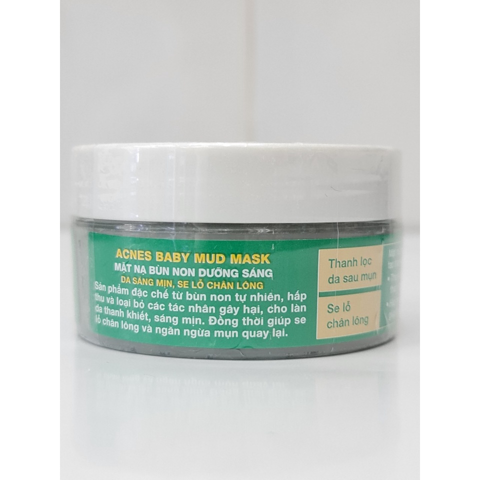 Mặt Nạ Bùn Non Dưỡng Sáng Da Acnes Baby Mud Mask 100g