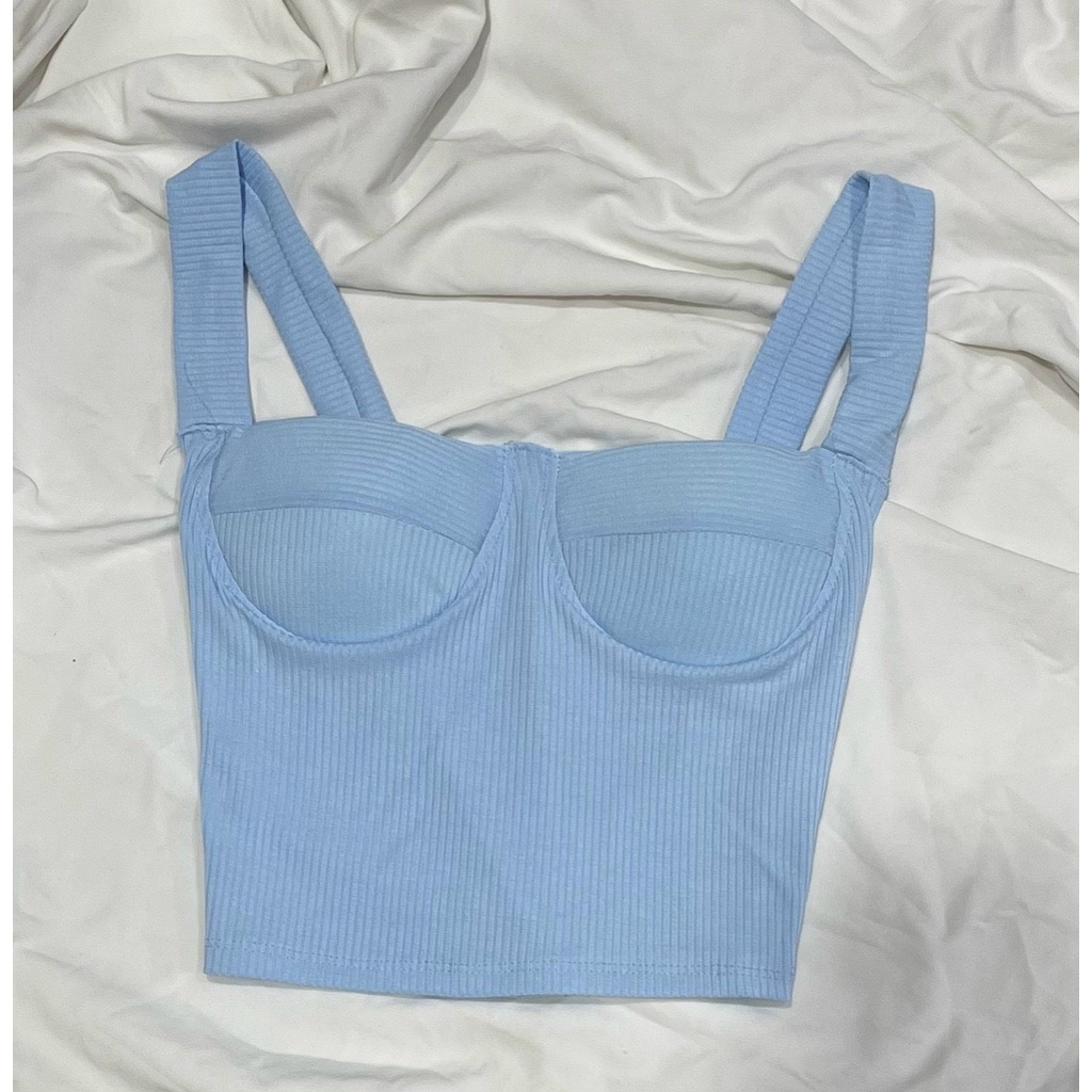 Áo bra nữ 2 dây cúp ngực có lót vải gân đũa siêu đẹp, siu hot Na14