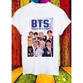 SALE- Áo phông thun BTS ICONS OF K-POP - hàng HOT