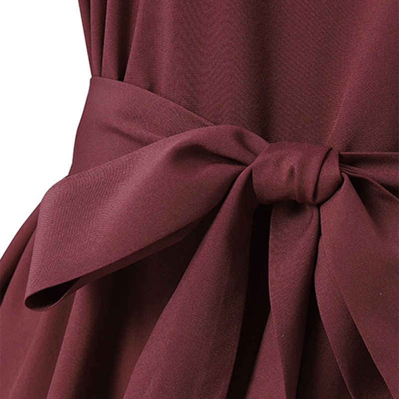 Váy maxi Zanzea màu trơn thiết kế hai lớp thời trang thanh lịch cho nữ