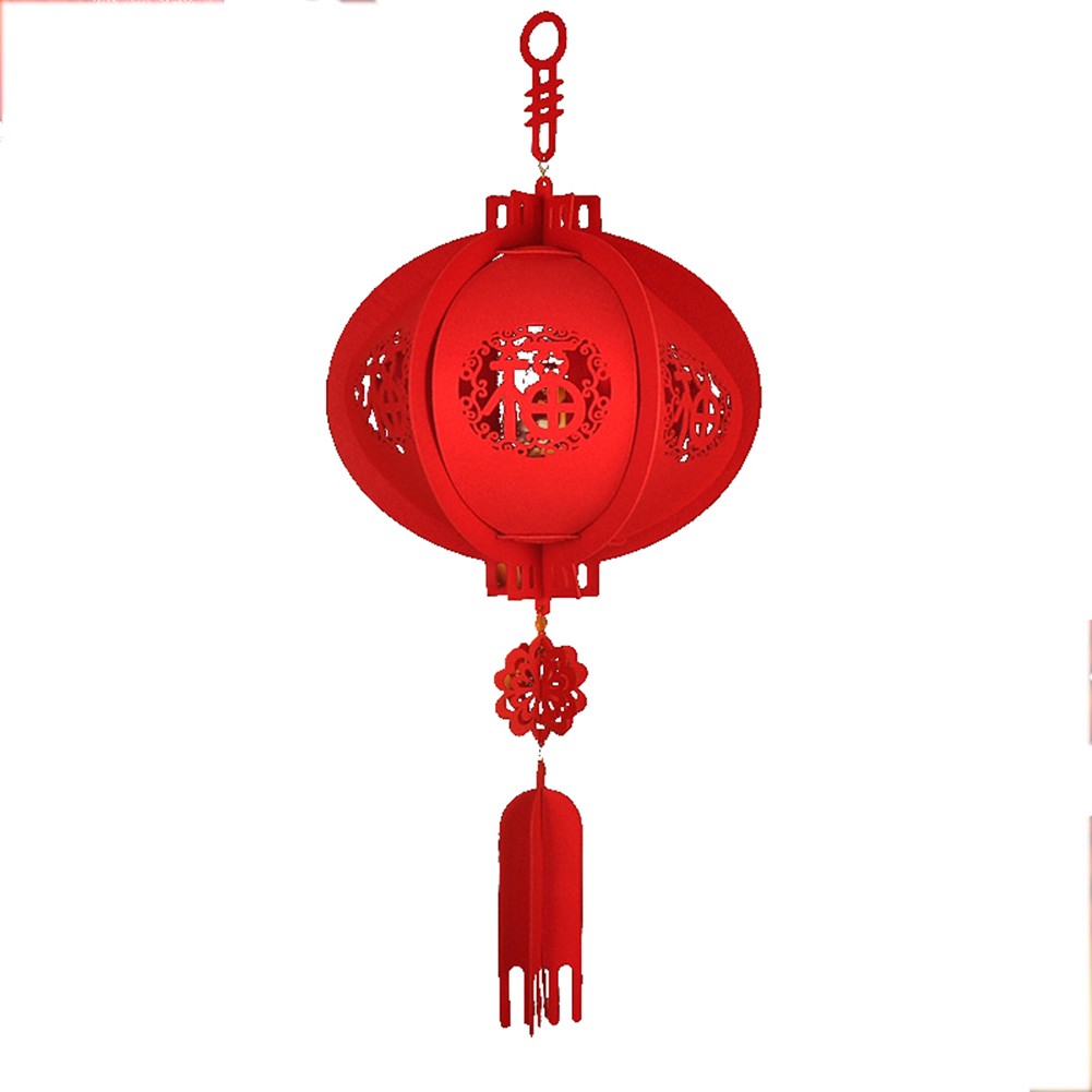 Lồng đèn đỏ may mắn phong cách Trung Hoa dùng treo trang trí