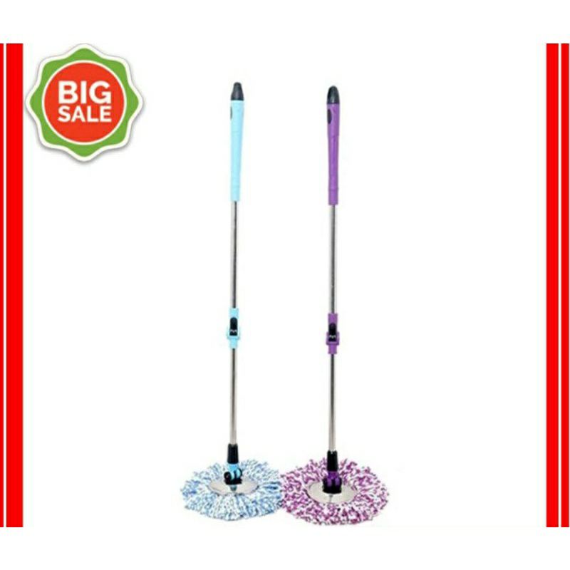 bộ lau nhà 360 thùng 2 khoang hưng huê kèm cây lau và 2 bông lau,thùng
