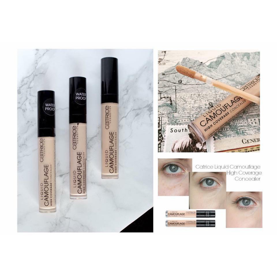 Kem Che Khuyết Điểm Catrice Liquid Camouflage High Coverage Concealer Lasts 12h