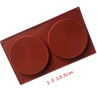 HCM - Khuôn silicon đổ socola, rau câu pudding, bánh nướng sóng tròn