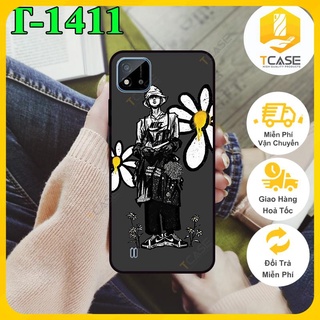 Ốp lưng nhám chống sốc dành cho Realme C20/ C20A in hình hoa cúc Daisies