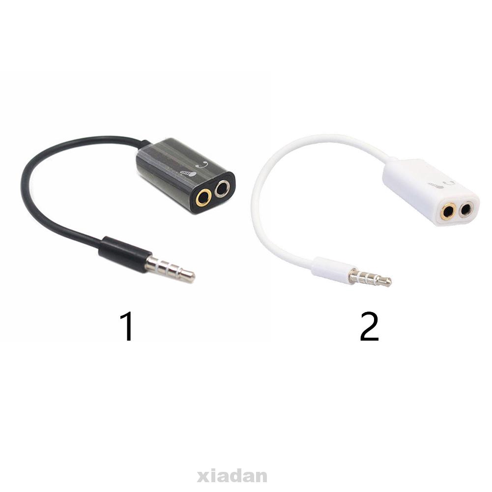 Cáp kết nối chuyển đổi giắc cắm tai nghe 3.5mm sang 2 đầu chia tiện dụng cho PC