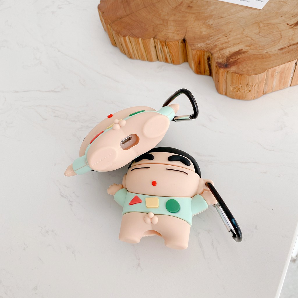 Vỏ Bọc Hộp Sạc Tai Nghe Airpods 1 / 2 Kiểu Nhân Vật Hoạt Hình Ngộ Nghĩnh