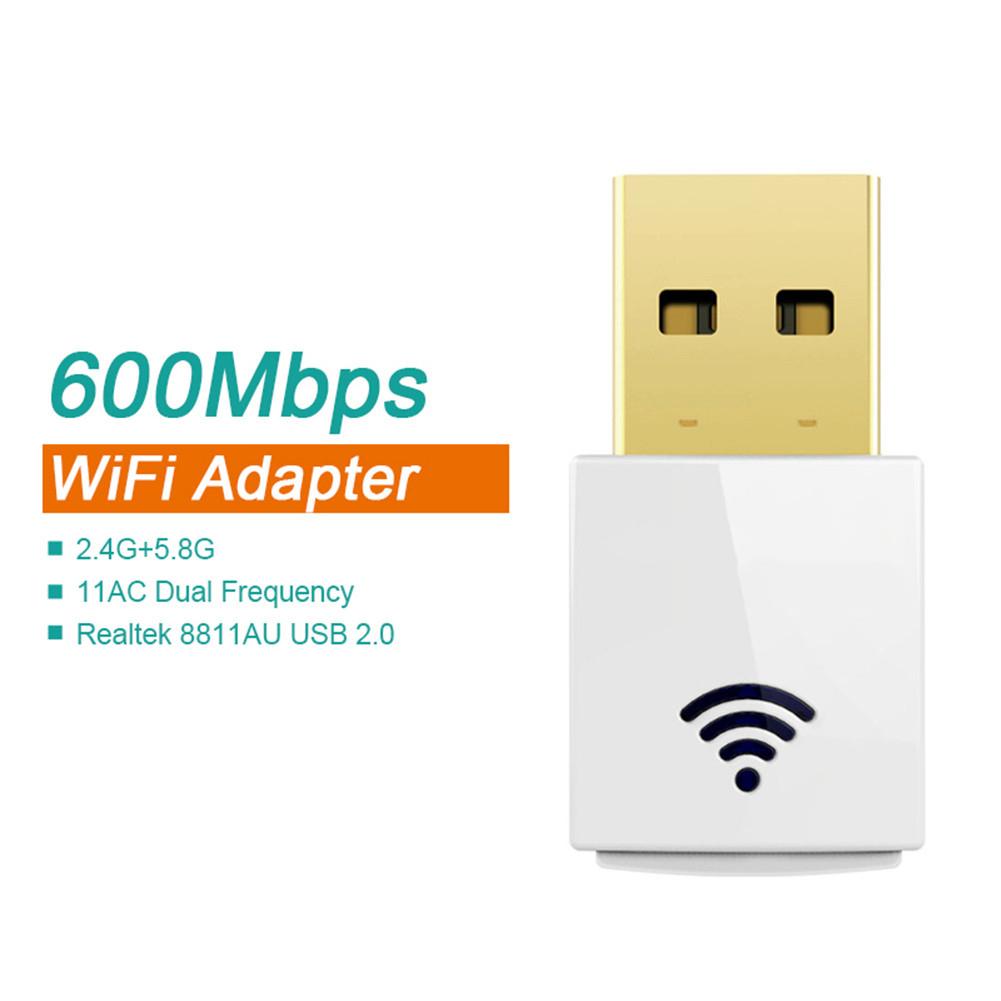 Bộ chuyển đổi wifi USB 5ghz mini 600mbps 802.11ac Bộ thu wifi băng tần kép USB Ethernet Adapter Card mạng | BigBuy360 - bigbuy360.vn