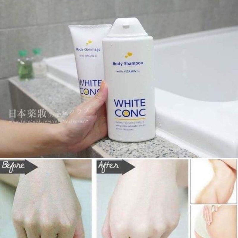 Trọn bộ 5 sản phẩm dưỡng trắng da Body Whiteconc nội địa Nhật Bản