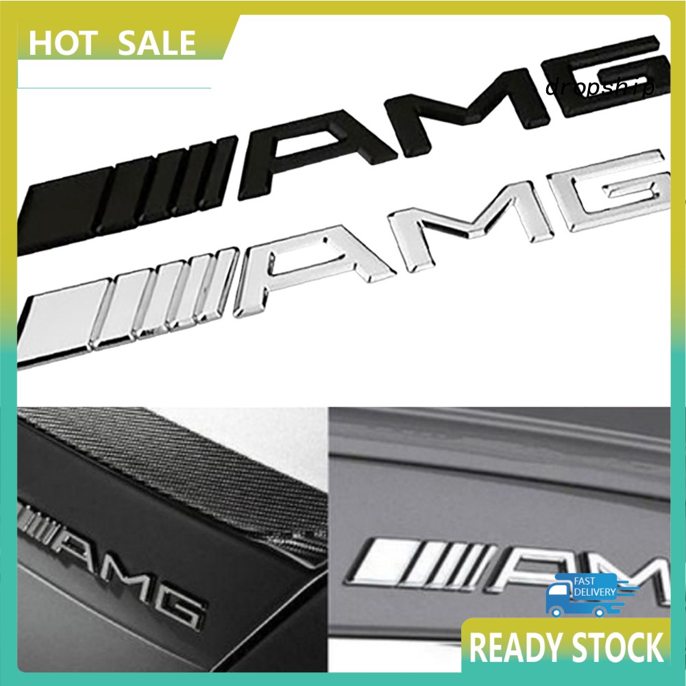 Decal 3d Bằng Kim Loại Dán Trang Trí Xe Hơi Mercedes Amg