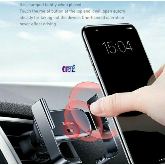 Giá đỡ OTO Baseus mini kiêm sạc không dây đa năng Electric Smart