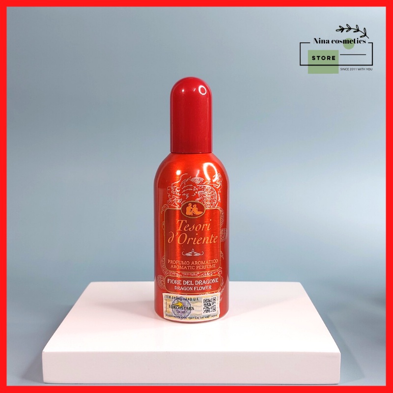 Nước Hoa Ý Tesori D'oriente Thanh Long Chai Màu Đỏ 100ml