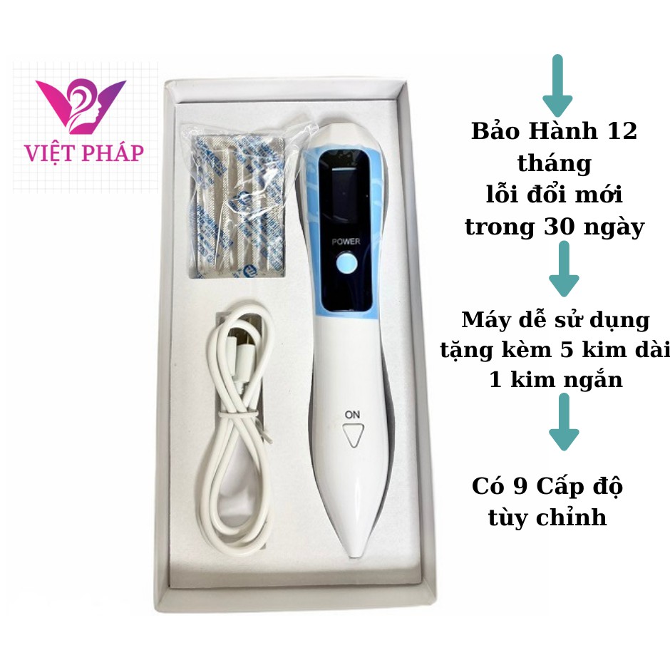 Máy đốt nốt ruồi mụn thịt tàn nhang 9 cấp độ Tặng kèm 2 kim