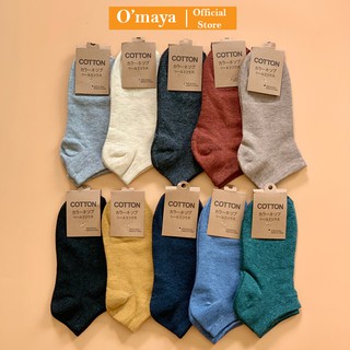 Set 5 đôi tất cổ ngắn chống hôi chân phong cách Vintage xuất Nhật OMAYA T01