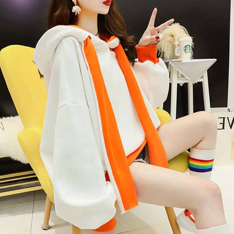 Áo Hoodie Lót Lông Cừu Dày Dặn Phong Cách Mới Dễ Phối Đồ