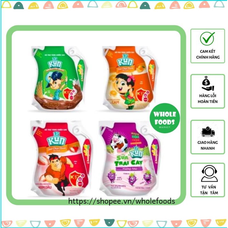 Sữa Kun túi 110 ml