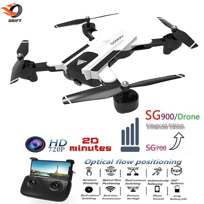 Bộ flycam Drone SG900 4CH 6 trục camera kép HD 720P tích hợp định vị quang học chuyên dụng