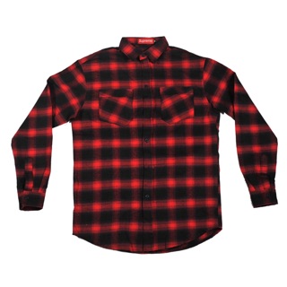 mẫu áo sơmi Flannel Đỏ đen