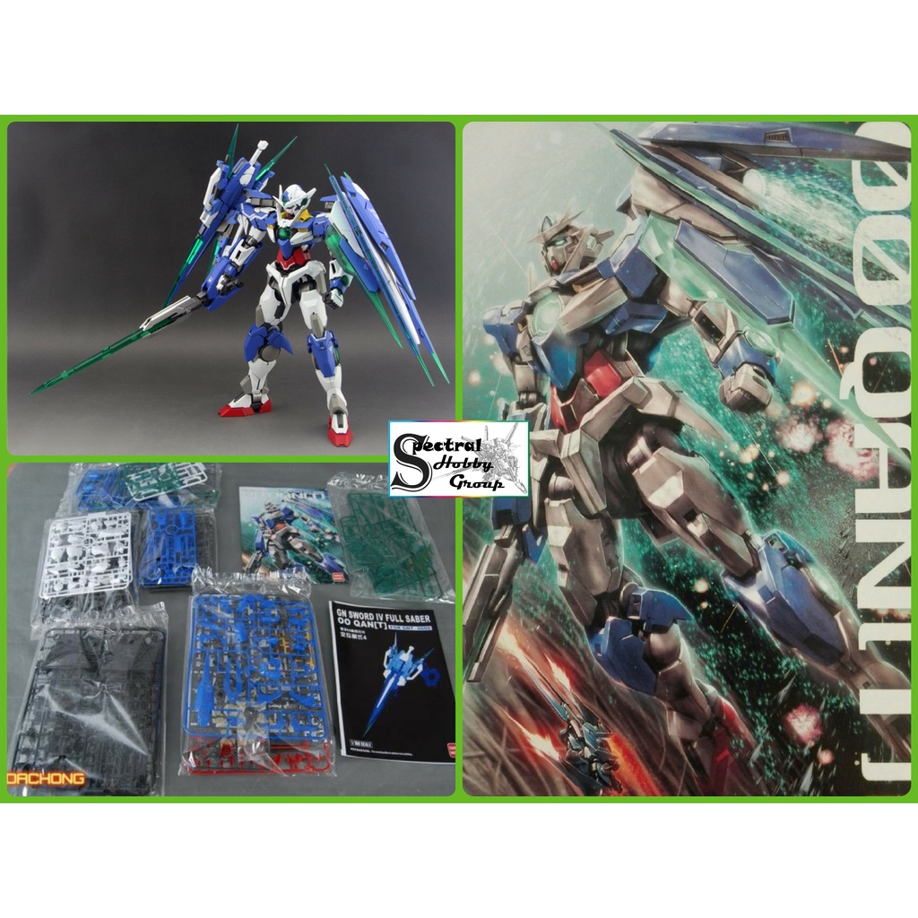 Mô hình lắp ghép MG 1/100 gundam 00 QANT Qan 00Q kèm Full saber sword + Base 6622 Daban