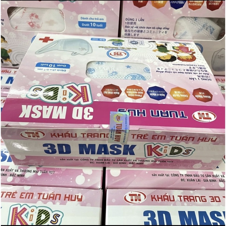 Khẩu trang 3D mask trẻ em (1-10 tuổi)