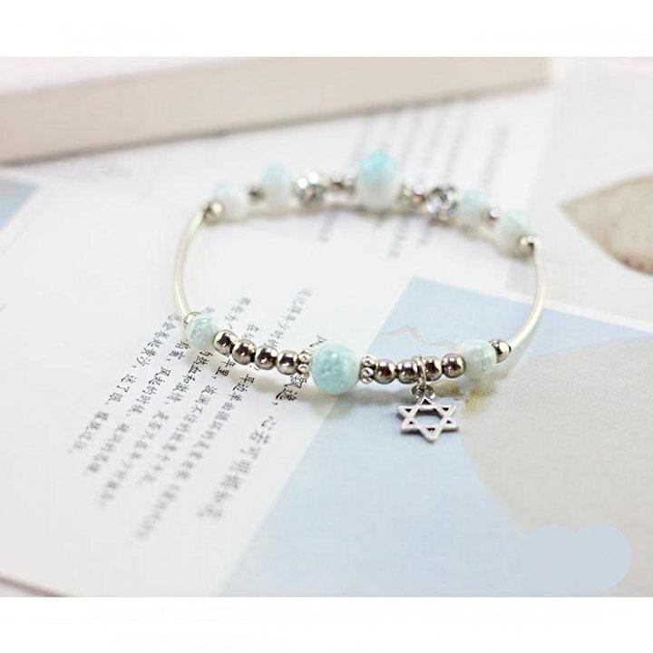 ( 3 màu ) Vòng tay gốm dễ thương NGÔI SAO MAY MẮN lắc tay phụ kiện thời trang quà tặng xinh xắn