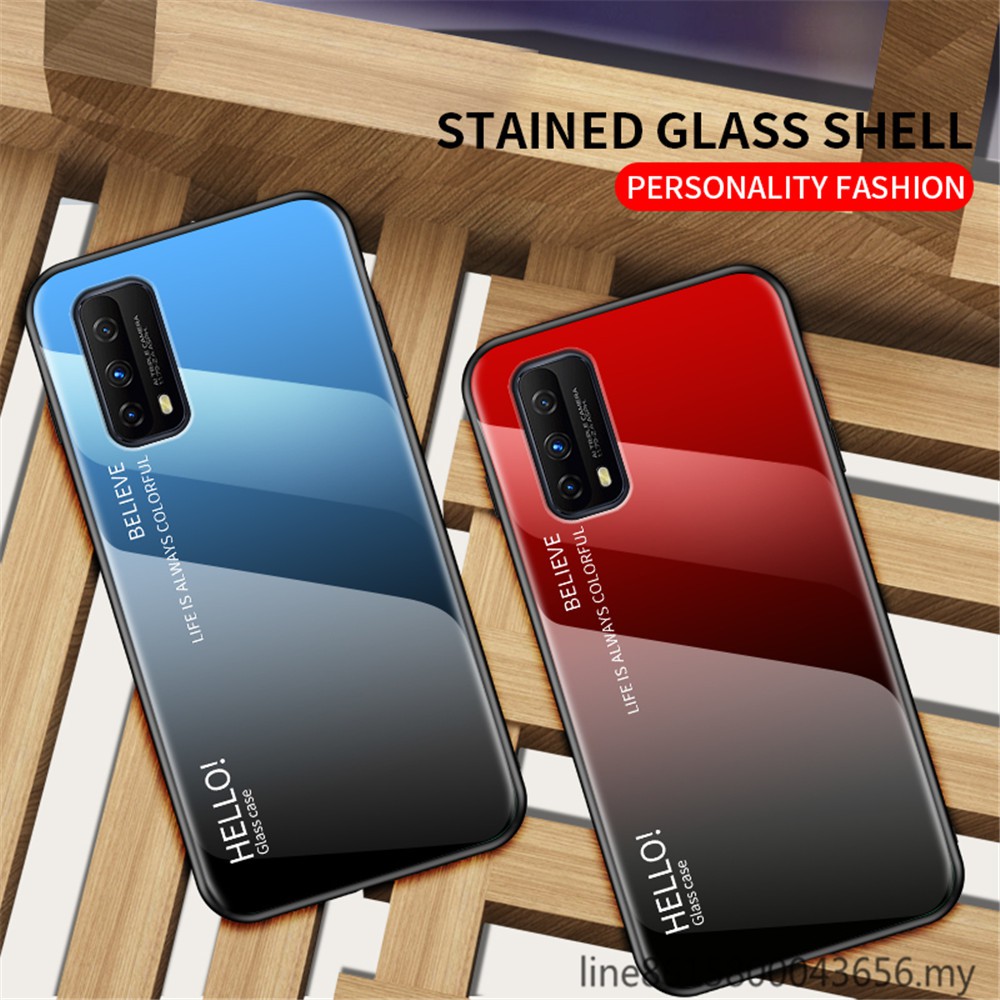 Ốp Kính Cường Lực Màu Gradient Dùng Cho Vivo Iqoo Z1X  Iqooz1X