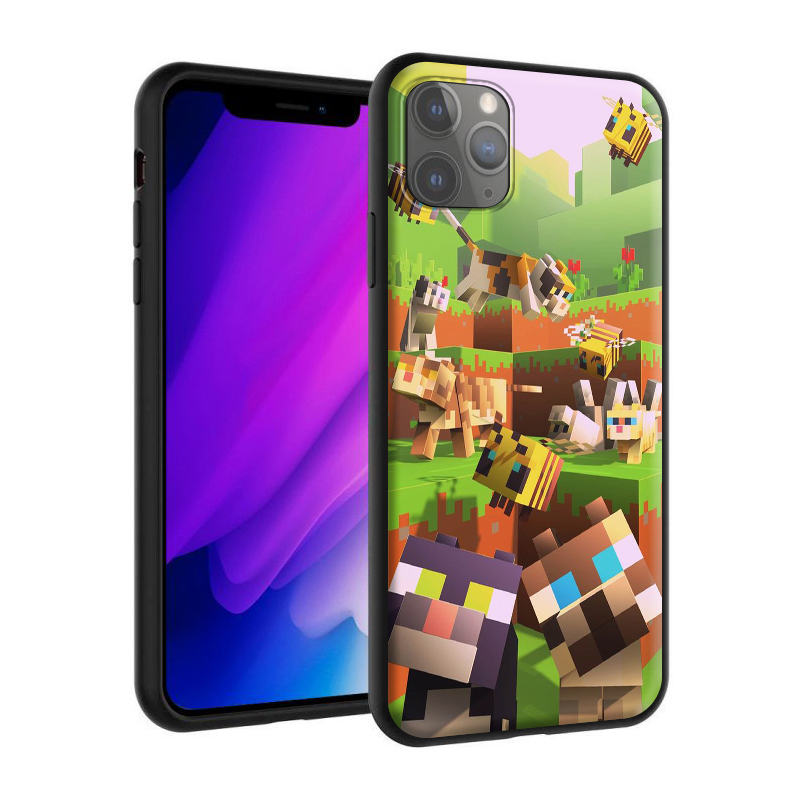 Silicone Ốp Điện Thoại Silicon tpu Mềm Hình minecraft 66 Cho iphone xr / 6 / 6s / 7 / 7 plus / 8 / 8 plus / se 2020