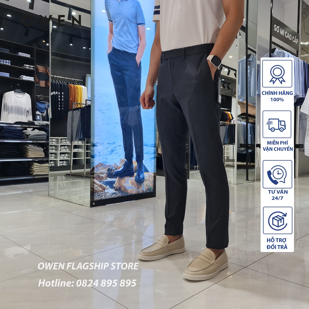 OWEN -  Quần âu nam công sở dáng Trendy sợi NANO mã QD20671 - OWEN Flagship Store