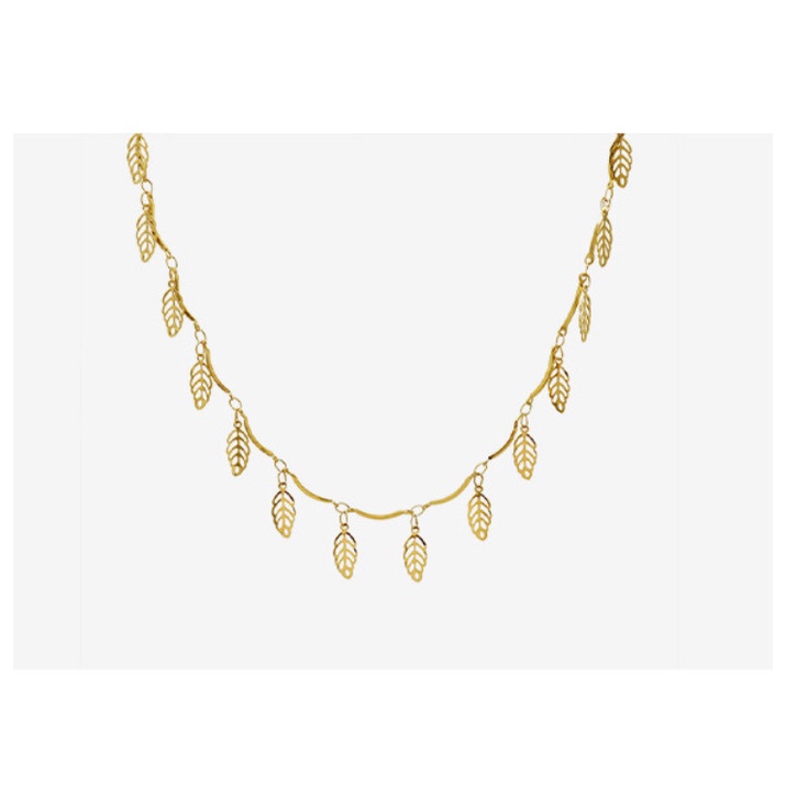 Dây Chuyền Lá Tua Rua Titan Ko Han Rỉ TT 3967