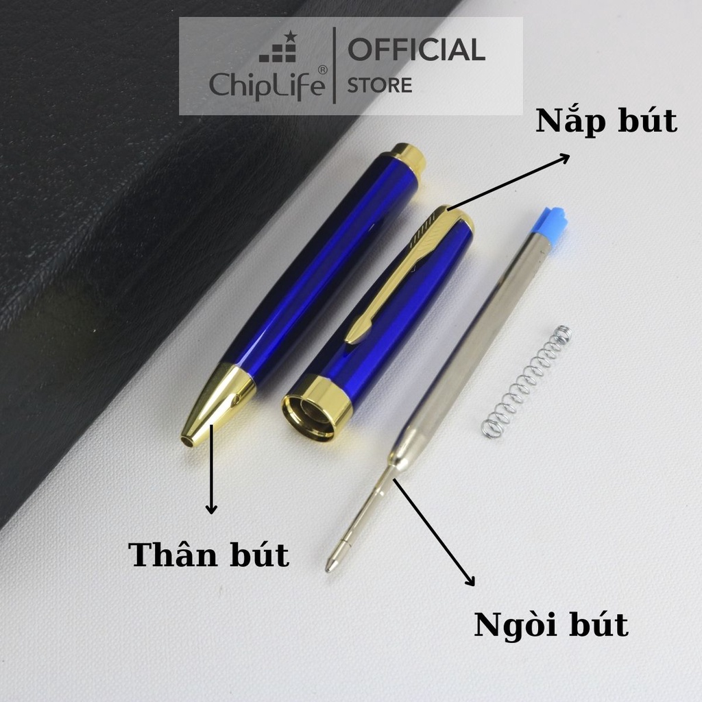 Bút ký khắc tên cao cấp CHIPLIFE IM010XD kim loại xoay ngòi 0.7mm mực xanh
