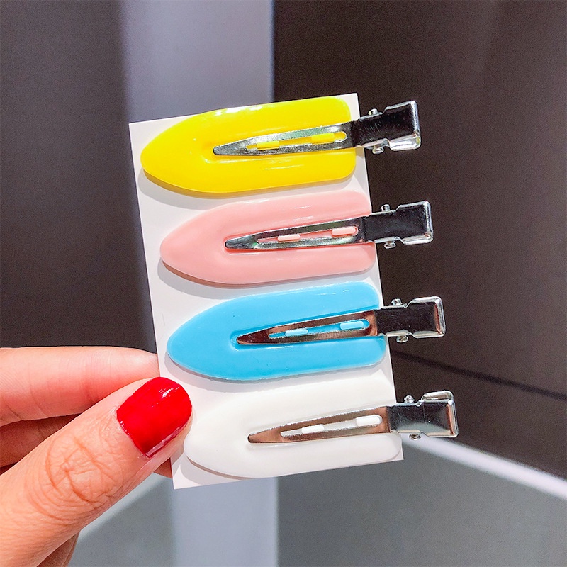 Kẹp Tóc Haimeikang Màu Kẹo Ngọt Kiểu Dáng Đơn Giản Thời Trang Hàn Quốc Cho Nữ