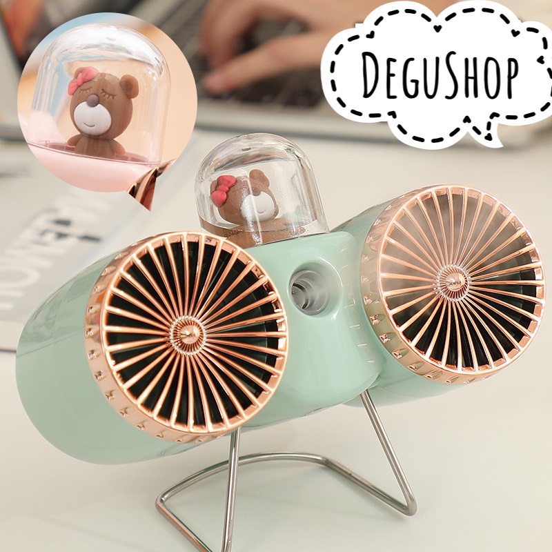 Quạt tích điện phun sương để bàn, Quạt điều hòa hơi nước mini - Làm mát không khí,dưỡng ẩm