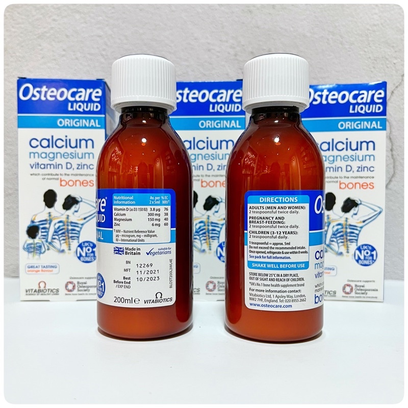 Canxi dạng nước Osteocare UK 200ml