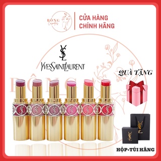 SALE Son YSL Rouge Volupte Shine, Son YSL Dưỡng có màu, Son YSL chính hãng, Bông-comestics