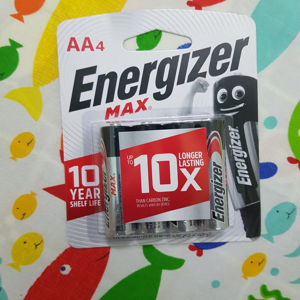 [VỈ 4 VIÊN] Pin Energizer  AAA/ AA (2A và 3A)( pin tiểu, pin đũa) siêu bền, made in Singapore