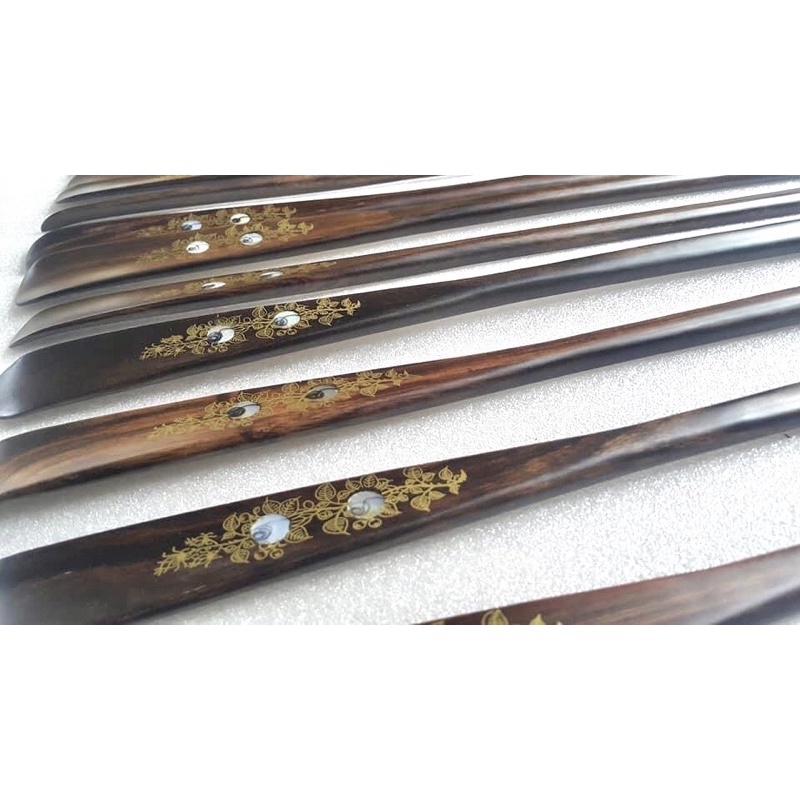 Cây  đòn gót xỏ giầy dép nam nữ gỗ Hương Đình hoa văn nguyên khối cao cấp - Nhiều Size