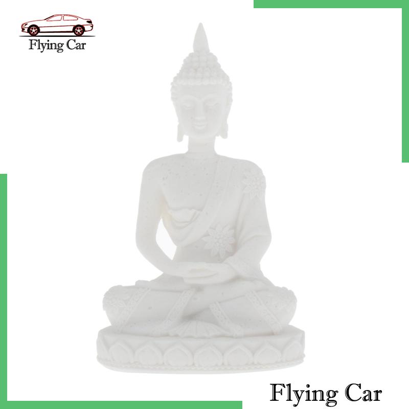 Mô Hình Tượng Phật Bằng Đá Cát Màu Bạc Trang Trí Nhà Cửa 2