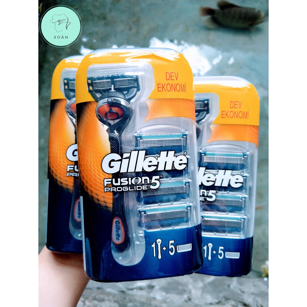 Dao cạo râu Gillette Fusion 5 (1 cán và 5 đầu)