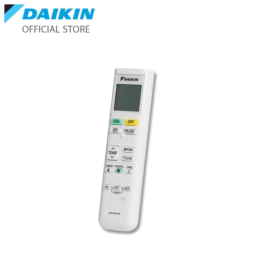 Remote ARC480A36 cho máy điều hòa Daikin ATKQ25/35TAVMV, CTKC25/35RVM, CTKC25/35RVMV, FTKQ25/35/50/60SAVMV, FTKQ25/35SVM