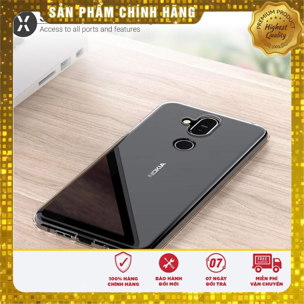 [BH 1 ĐỔI 1] Ốp lưng silicon dẻo trong suốt cho Nokia 8.1 Plus / Nokia X8 mỏng 0.6mm chính hãng Ultra Thin