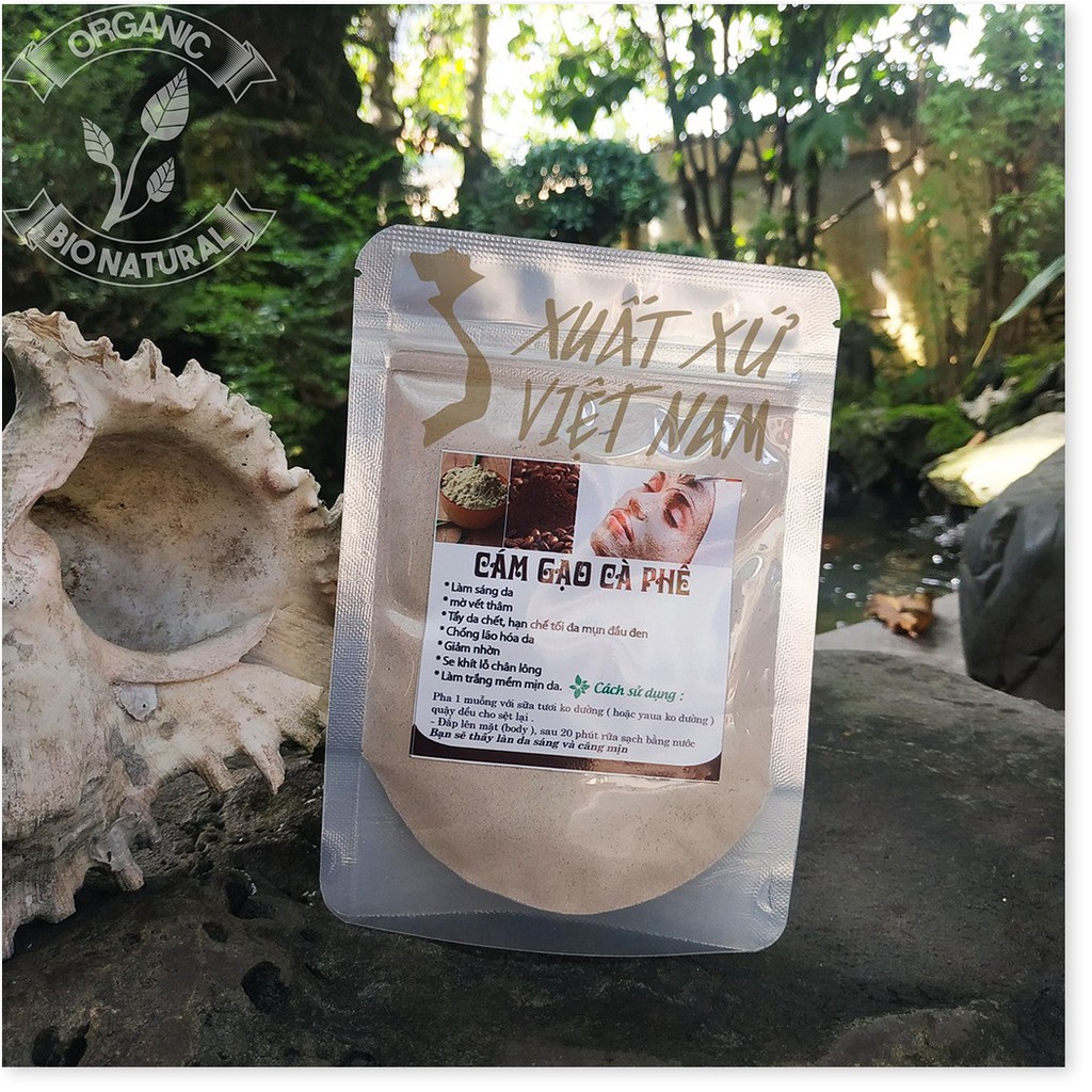 Bột đắp mặt Cám Gạo Cà Phê handmade